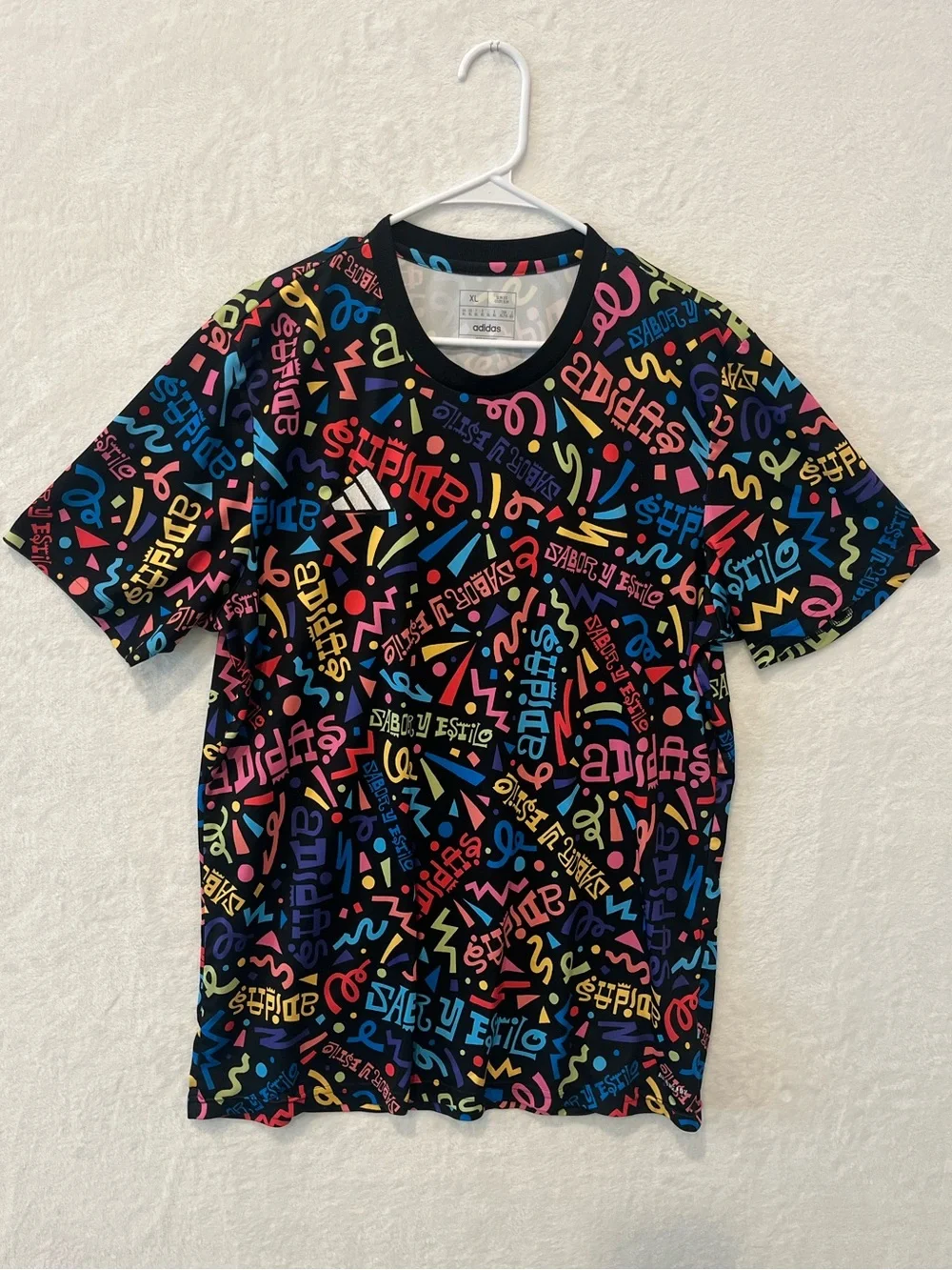 Adidas Men’s MLS PRESHI Hispanic Heritage Month HZ2034 All Over Print T Shirt XL